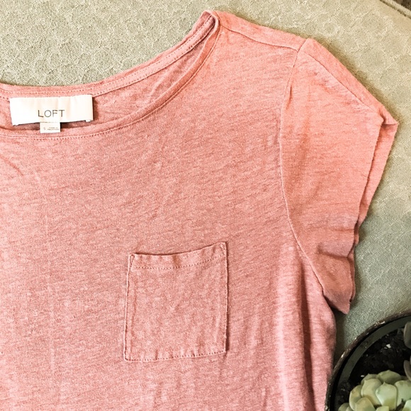LOFT Pink tee - Picture 2 of 4